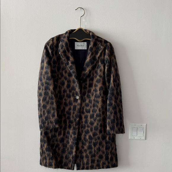 MaxMara Animal Print coat - Brown and Black - Picture 2 of 10